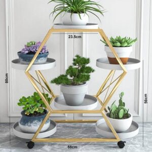 Rolling Plant Pot Stand Rack