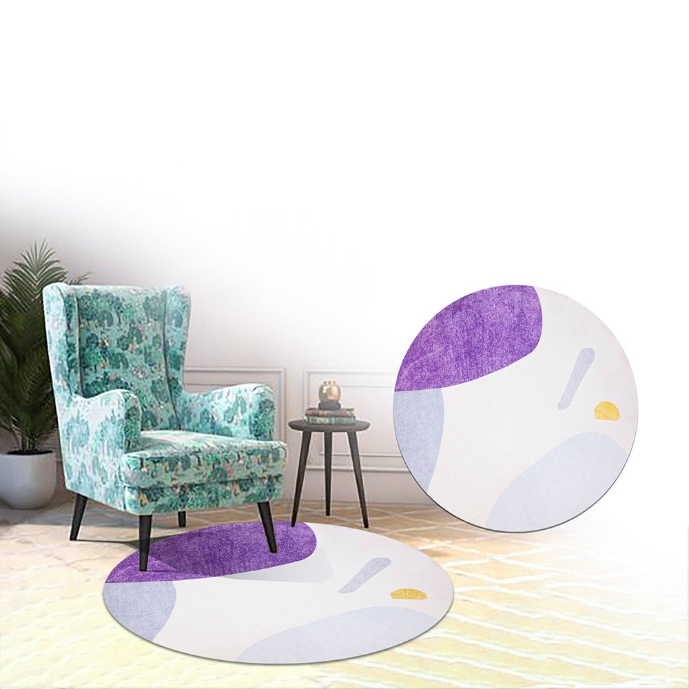 Round Floor Mat Rug for Living and Bedroom