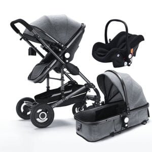 3 in 1 Luxury Foldable Baby Stroller