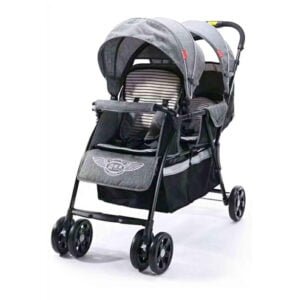 Double Tandem Stroller with Sun Canopy