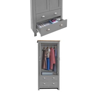 Dual Panel Wardrobe Cabinet