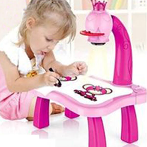 Children LED Projector Art Painting Table Desk