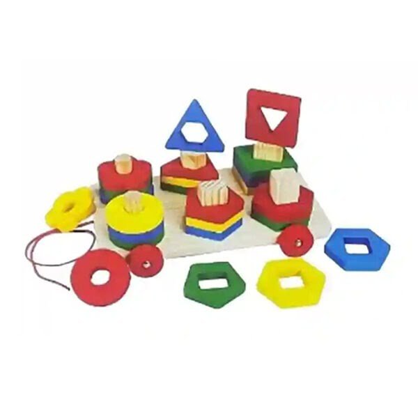 Sorting Wooden And Stacking Puzzle Block