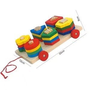Sorting Wooden And Stacking Puzzle Block
