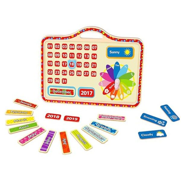 Kids Educational Wooden Calendar