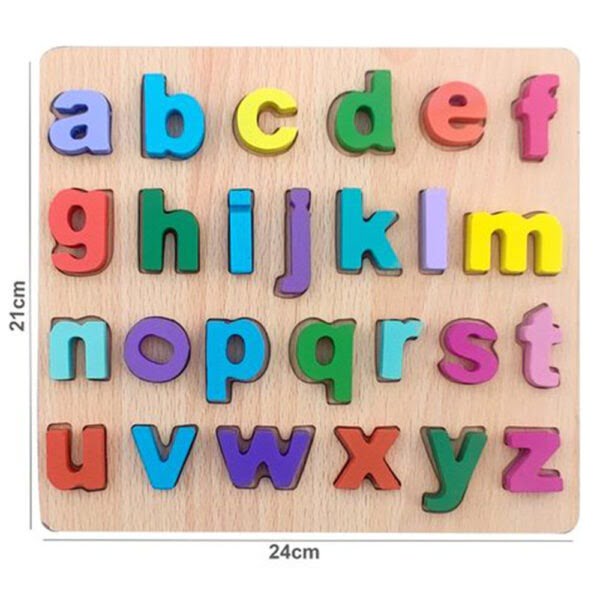 Wooden Educational Number And Alphabets Puzzle