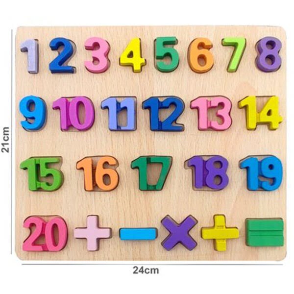 Wooden Educational Number And Alphabets Puzzle