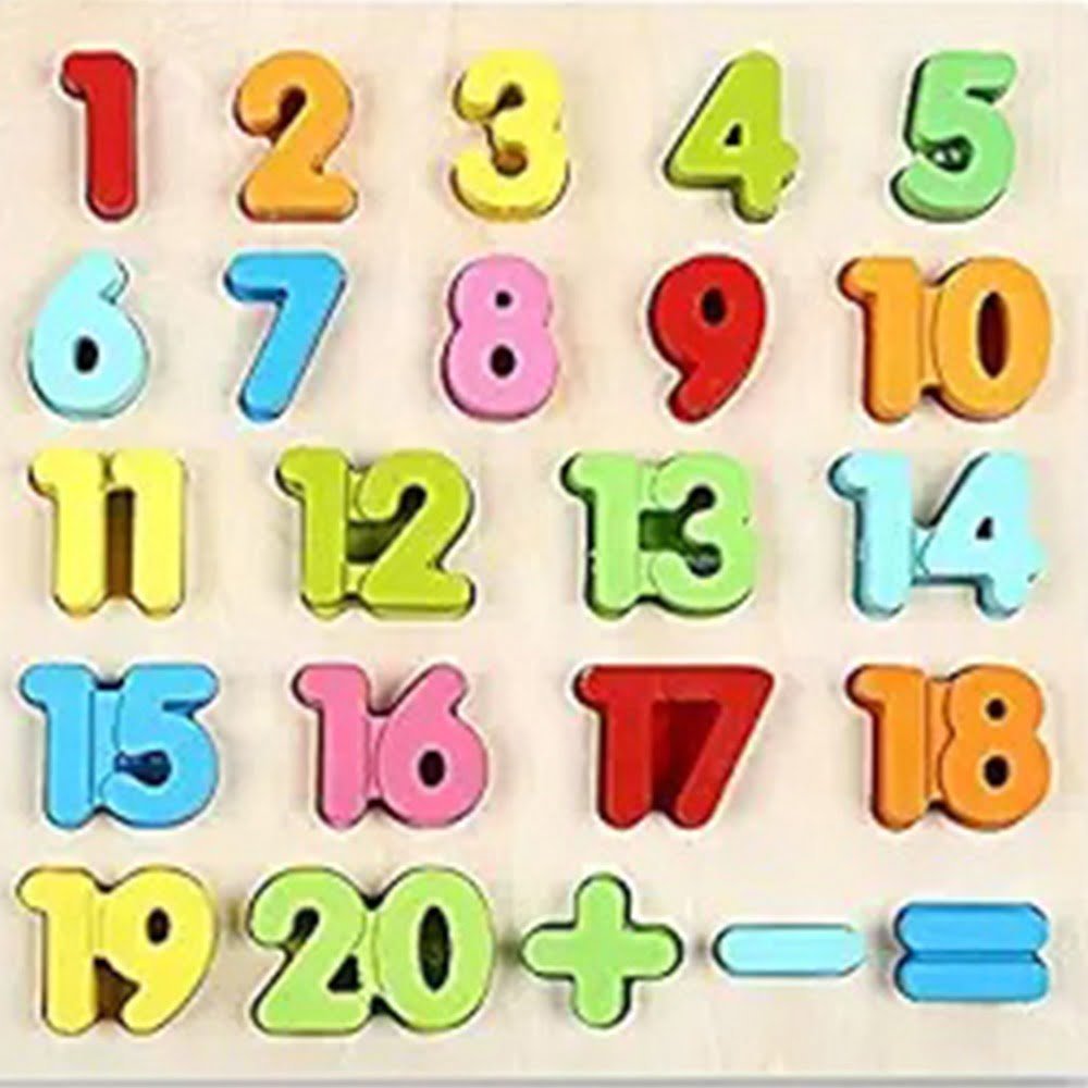 Wooden Educational Number And Alphabets Puzzle