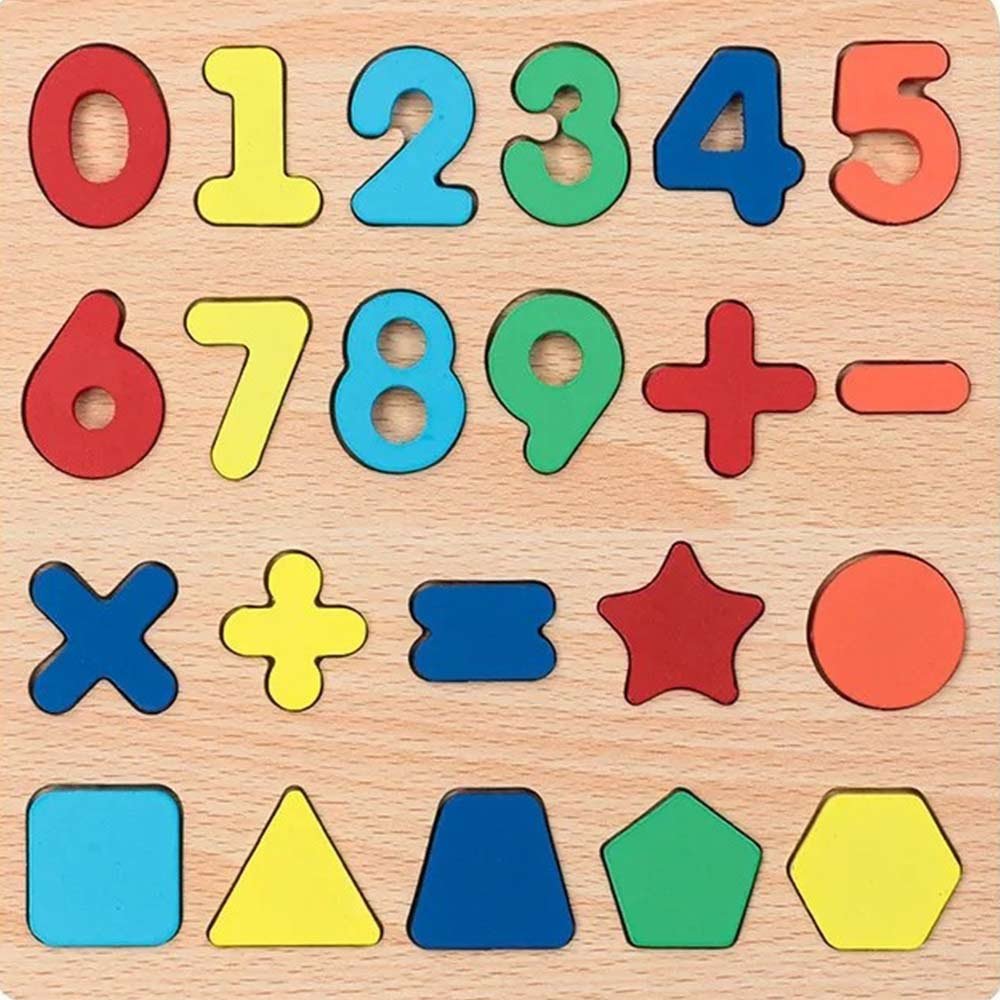 Wooden Educational Kids Puzzle Board