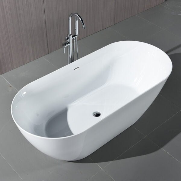 Acrylic Free Standing Bathtub 1700x750x580MM - White (6117)