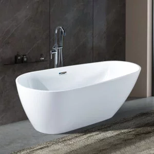 Acrylic Free Standing Bathtub 1700x800x580MM - (7106)