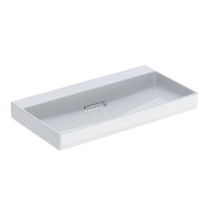 Geberit ONE Horizontal Washbasin Without Tap Hole and Overflow - Glossy White