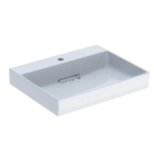 Geberit ONE Horizontal Washbasin Without Overflow - Glossy White