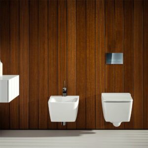 Geberit Sigma 80 Electronic Touchless Flush Actuation for Dual Flush - Mirrored Glass