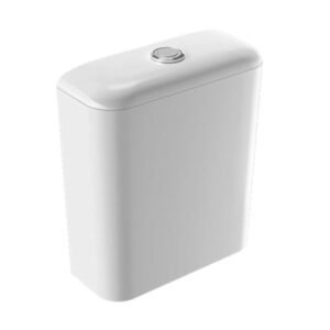 Geberit Icon Dual Flush Exposed Toilet Cistern for Bottom Water Supply Connection - White
