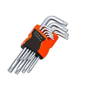 Hex key set star end 9PCS