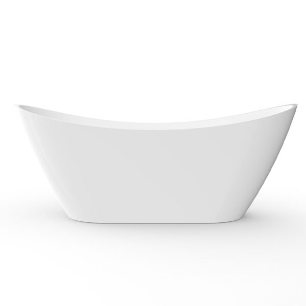 Sky-T Freestanding Oval Acrylic Bathtub - 1700x780x680MM (White)