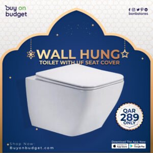 Wall Hung Toilet with UF Seat Cover - White (8033)