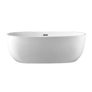 Acrylic Oval Bath Tub 1600x750x580MM - White (BT 24-160)