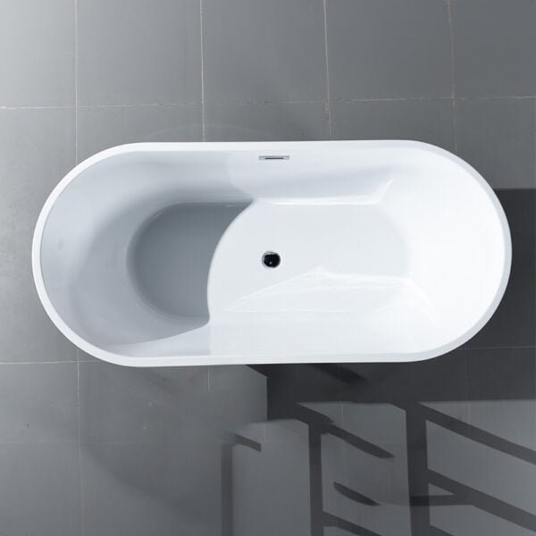 Acrylic Free Standing Bathtub 1700x800x600MM - White (6100)