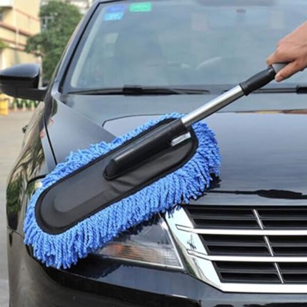 Car Cleaning Dust Mop with Extended Steel Handle-