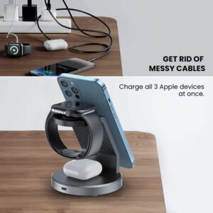 Triple Magnetic Induction Charging Dock