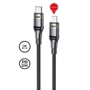 2-Meter Nylon-Wrapped Type C to Lightning Cable