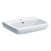 Geberit Selnova Square Washbasin with Tap Hole & Overflow – White