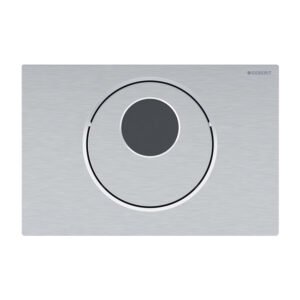 Geberit Sigma WC Flush Control with Electronic Flush Actuation - Stainless Steel Brushed