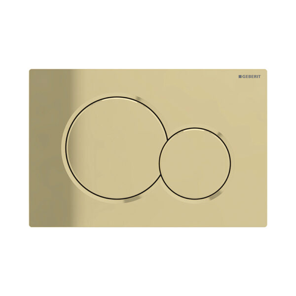 Geberit Sigma01 Actuator Plate for Dual Flush – Special Brass Galvanized (DE 115.770.DT.5)