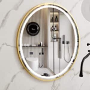LED mirror with Aluminum Frame 60x60cm - Gold (233-G)