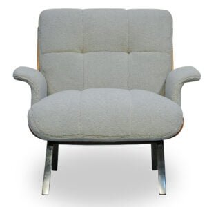 Nordic Upholstered Single Sofa Chair with Arm Rest - CH-03
