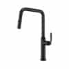 Single Lever Pull Down Sink Mixer - Matt Black (NH1639MB)