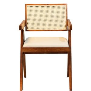 Solid Wood Chair with Upholstered Seat - (C6249)