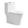 Single Piece S-Trap Toilet 685x400x700mm - White (6291)