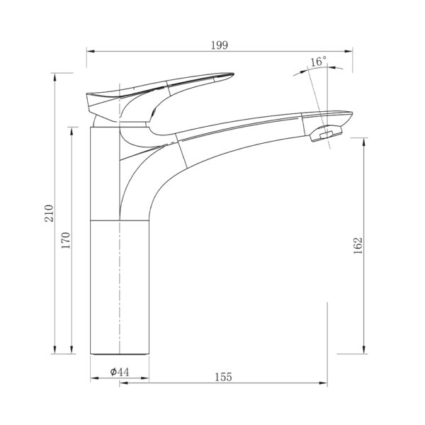 Single-Lever Basin Mixer - Chrome (M111002)