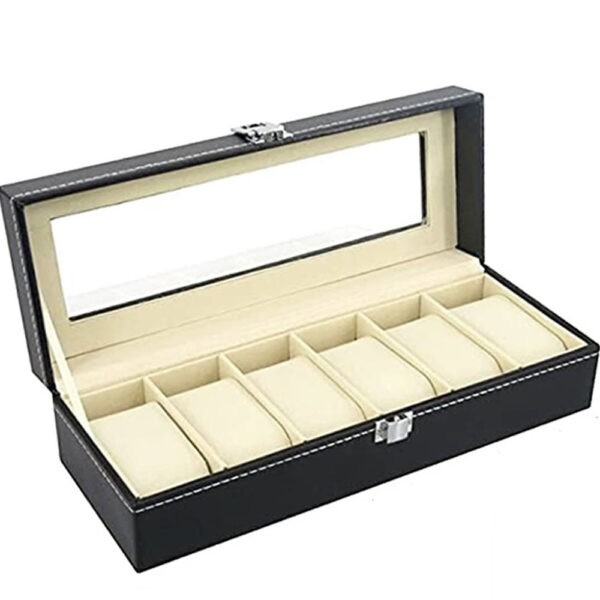 Six-Compartment Watch Storage Case