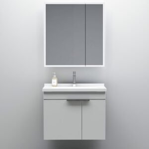 Vanity Bathroom Cabinet with LED Light 800x500x500MM - Grey (SS-6518-80)