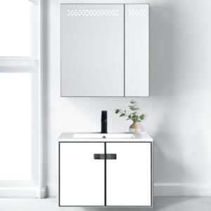 Vanity Bathroom Cabinet with LED Light 600x470x500MM - White (SS-6256-60)