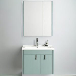 Vanity Bathroom Cabinet with LED Light 600x470x500MM - Green (SS-6236-60)