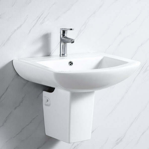 Wall Hung Wash Basin 615x520x480mm - White (2413)