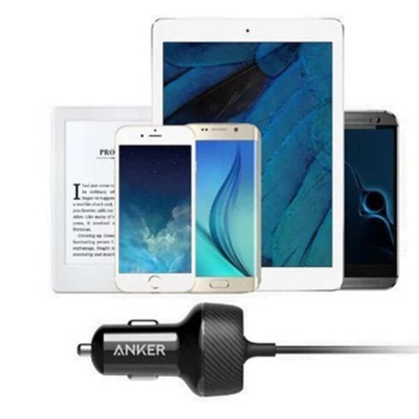 Anker Powerdrive Elite 2 Ports Car Charger With Lightning Connector