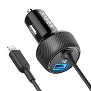 Anker Powerdrive Elite 2 Ports Car Charger With Lightning Connector