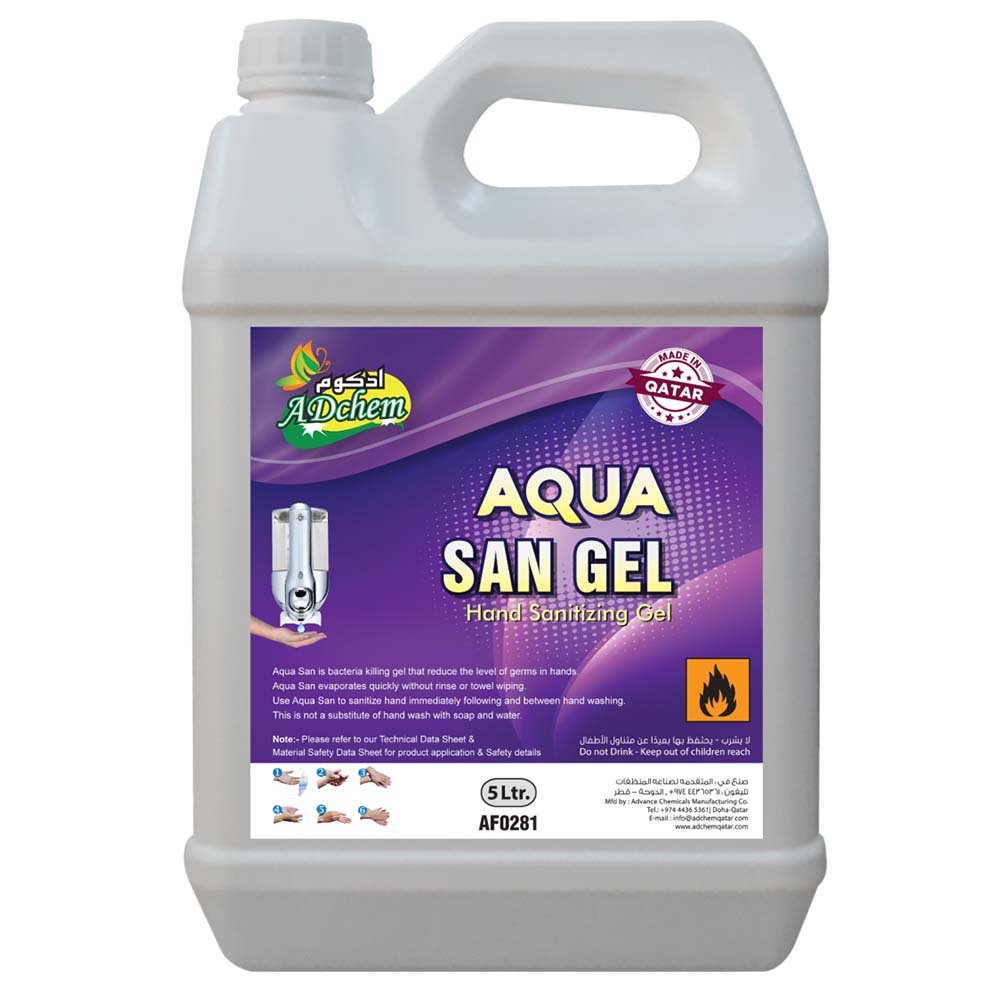 Aqua San Gel - 70% Hand Sanitizing Gel