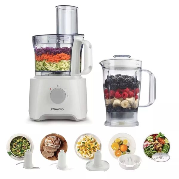 KENWOOD | MultiPro Compact Food Processor 800W White