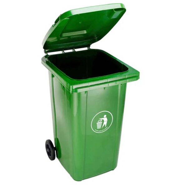 Outdoor Trash Can with Wheels and Cover