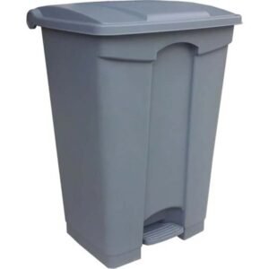 Rectangular Plastic Pedal Bin with Central Foot Pedal.