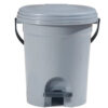 Round Pedal Bin with Inner Bucket & Storage Basket