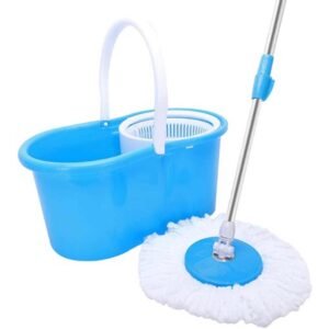 Spinning Mop Bundle with Easy wring Bucket and Additional Refill