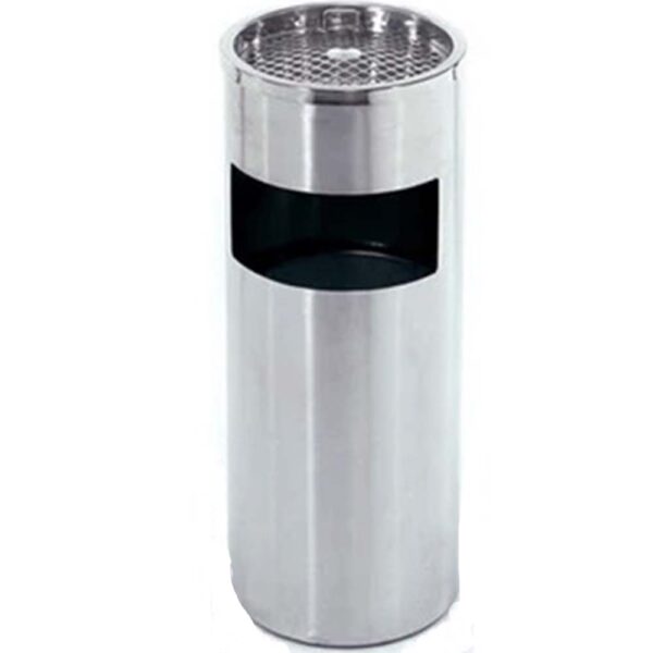 Stainless Steel Round Ashtray Dust Bin